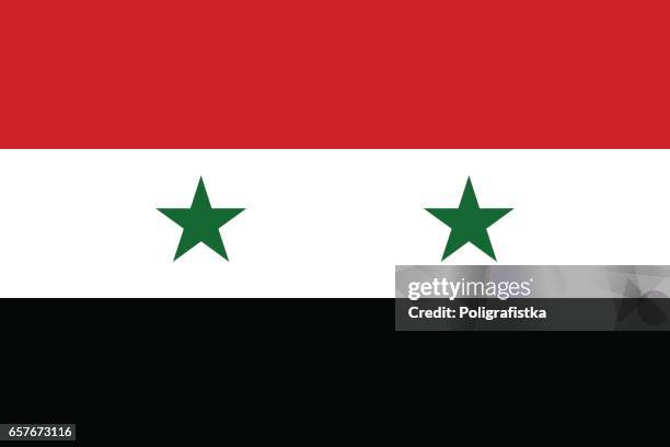 flagge von syrien  - syrien stock-grafiken, -clipart, -cartoons und -symbole