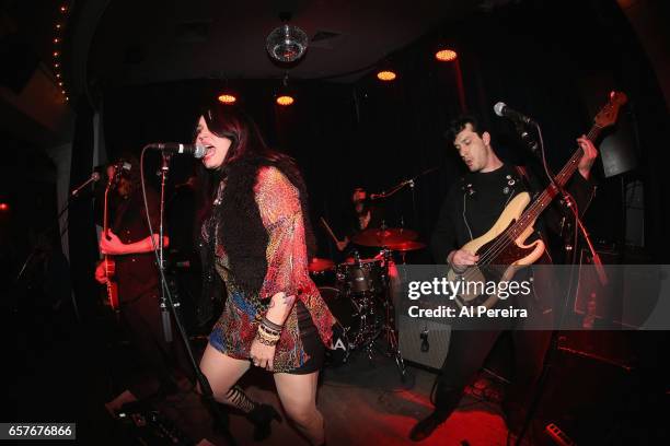 Vocalist ZouZou Mansour and Soraia perform at Berlin on March 24, 2017 in New York City.