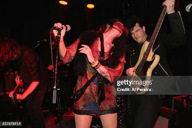 Vocalist ZouZou Mansour and Soraia perform at Berlin on March 24, 2017 in New York City.