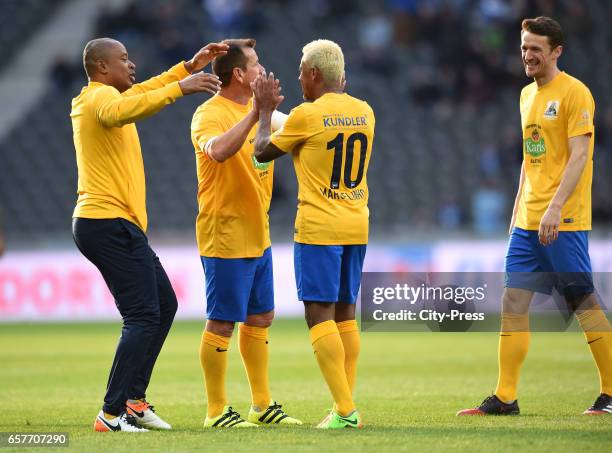 Marcelinho during his farewell match on march 25, 2017 in Berlin, Germany.