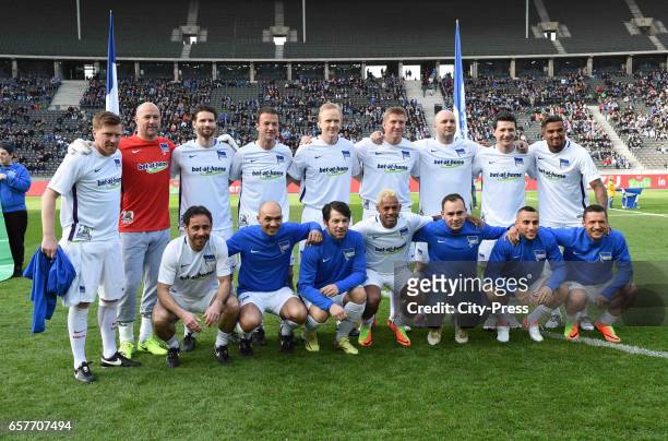 Hertha of Marcelinho during the farewell match of Marcelinho on march 25, 2017 in Berlin, Germany. Berlin, Germany, march 25, 2017: