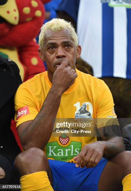 Marcelinho after his farewell match on march 25, 2017 in Berlin, Germany.