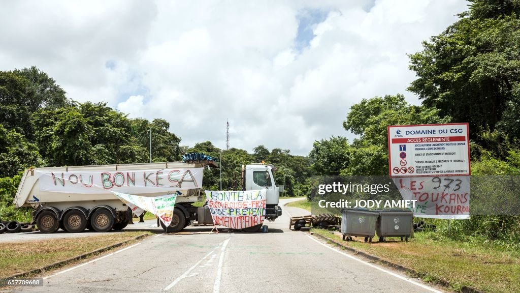 FRANCE-OVERSEAS-GUIANA-SOCIAL-LABOUR-STRIKE