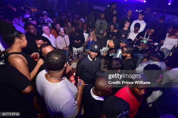 Alex Gidewon attends DJ Kash welcome To Hot 107.9 Party at Gold Room on March 25, 2017 in Atlanta, Georgia.