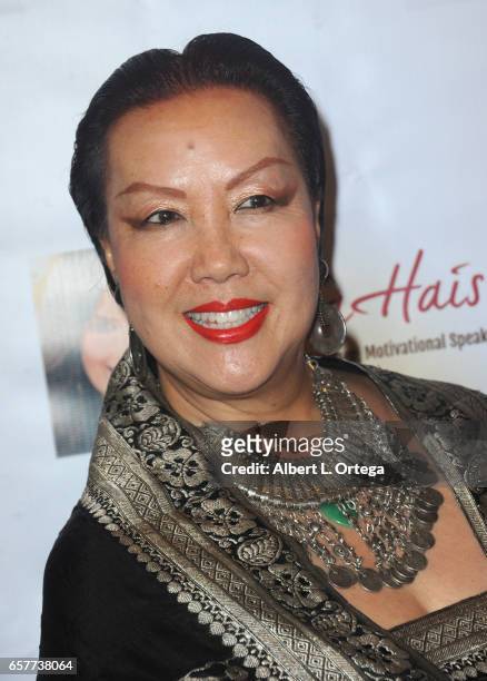 Designer Sue Wong arrives for the Whispers From Children's Hearts Foundation's 3rd Legacy Charity Gala held at Casa Del Mar on March 24, 2017 in...
