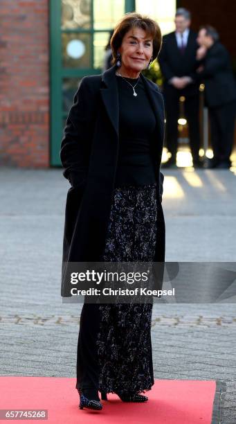 Thekla Carola Wied, film award winner poses during the Steiger Award on at Coal Mine Hansemann "Alte Kaue" March 25, 2017 in Dortmund, Germany.