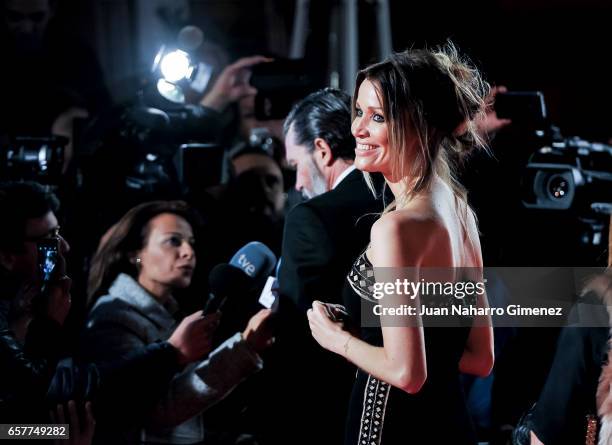 Nikole Kimpel attends photocall during of the 20th Malaga Film Festival on March 25, 2017 in Malaga, Spain.