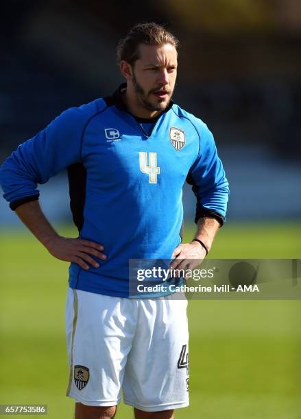 Alan Smith of Notts County during the Sky Bet League Two match between Wycombe Wanderers and Notts County at Adams Park on March 25, 2017 in High...