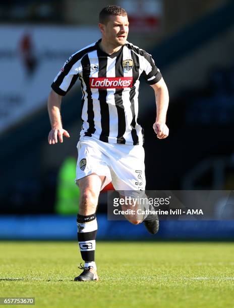 Carl Dickenson of Notts County during the Sky Bet League Two match between Wycombe Wanderers and Notts County at Adams Park on March 25, 2017 in High...