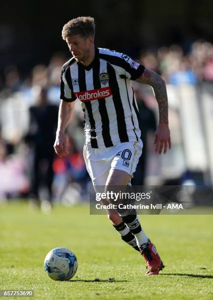 Jonathan Stead of Notts County during the Sky Bet League Two match between Wycombe Wanderers and Notts County at Adams Park on March 25, 2017 in High...