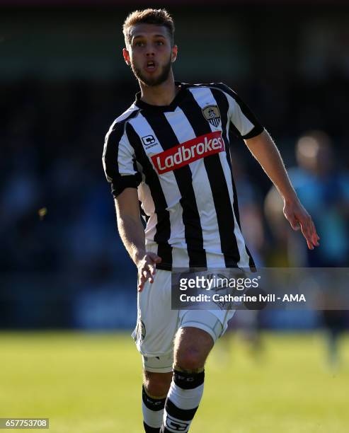 Jorge Grant of Notts County during the Sky Bet League Two match between Wycombe Wanderers and Notts County at Adams Park on March 25, 2017 in High...
