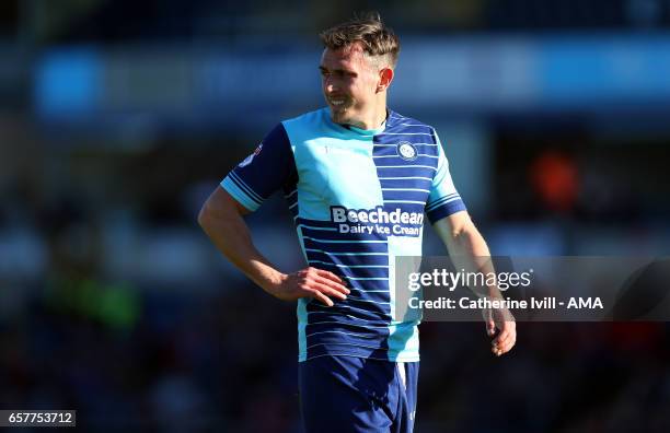 Will De Havilland of Wycombe Wanderers during the Sky Bet League Two match between Wycombe Wanderers and Notts County at Adams Park on March 25, 2017...