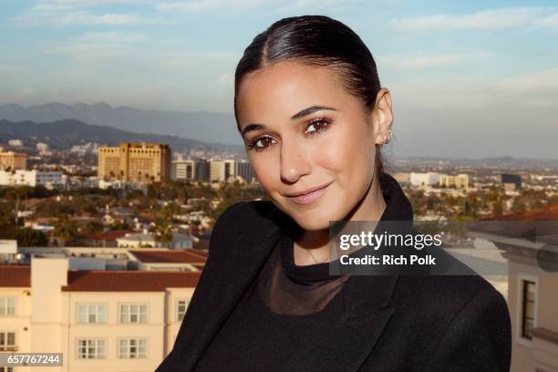 Actor/activist Emmanuelle Chriqui attends the EMA IMPACT Summit hosted by the Environmental Media Association presented by Toyota Mirai and Calvert...