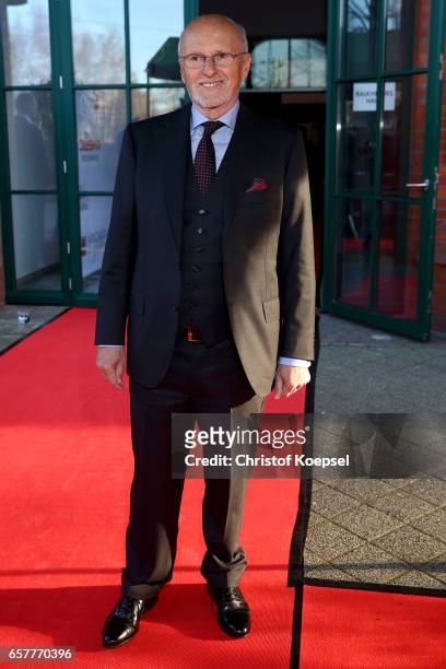 Dirk Rossmann, entrepreneur poses during the Steiger Award at Coal Mine Hansemann "Alte Kaue" on March 25, 2017 in Dortmund, Germany.
