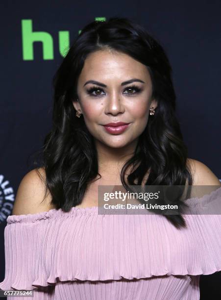 Actress Janel Parrish attends The Paley Center for Media's 34th Annual PaleyFest Los Angeles presentation of "Pretty Little Liars" at Dolby Theatre...