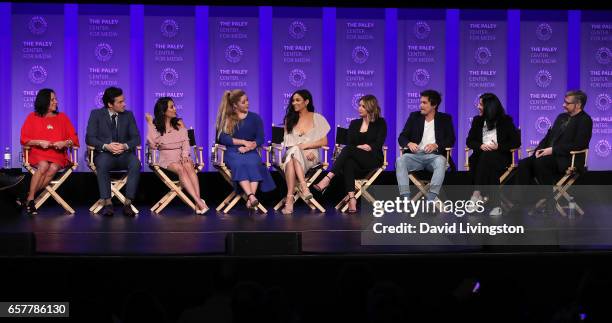 Executive producer I. Marlene King, actors Ian Harding, Janel Parrish, Sasha Pieterse, Shay Mitchell, Ashley Benson, Tyler Blackburn and Andrea...