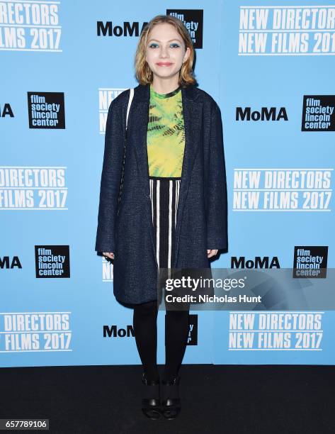 Actress Tavi Gevinson attend the closing night of 2017 New Directors/New Films at Walter Reade Theater on March 25, 2017 in New York City.