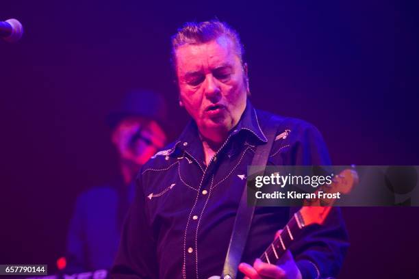 Dublin, IrelandIRELAND Garry Roberts of The Boomtown Rats performs at the Olympia Theatre on March 25, 2017 in Dublin, Ireland.