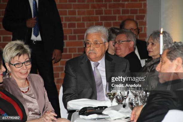 Palestinian President Mahmoud Abbas attends the 12th Steiger Award Ceremony in Dortmund, Germany on March 25, 2017.