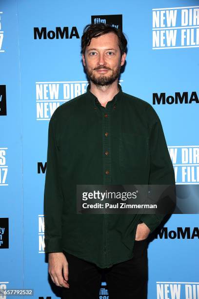 Dustin Guy Defa attends the 2017 New Directors/New Films Closing Night Screening Of "Person To Person" at The Film Society of Lincoln Center, Walter...