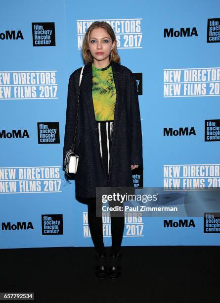 Tavi Gevinson attends the 2017 New Directors/New Films Closing Night Screening Of "Person To Person" at The Film Society of Lincoln Center, Walter...