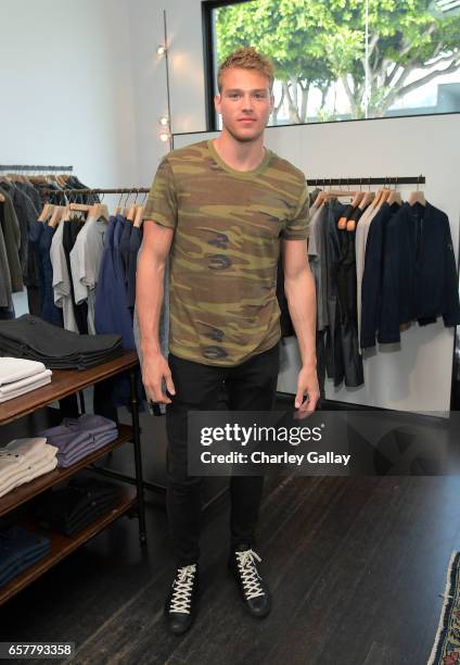 Model Matthew Noszka attends LA: John Varvatos - Spring VIP Cocktail Party & Personal Appearance at John Varvatos on March 25, 2017 in West...