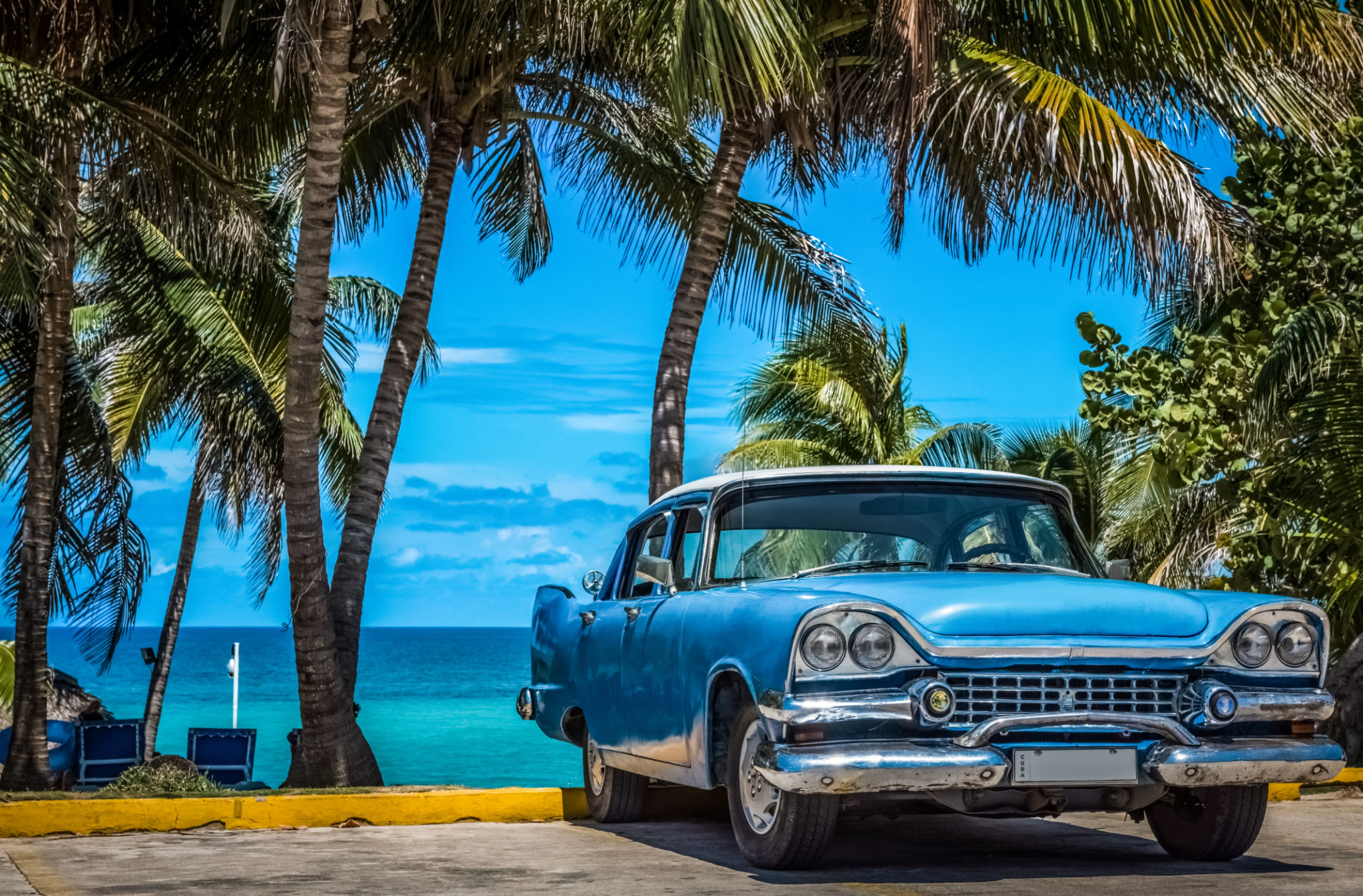 luxury car beach
