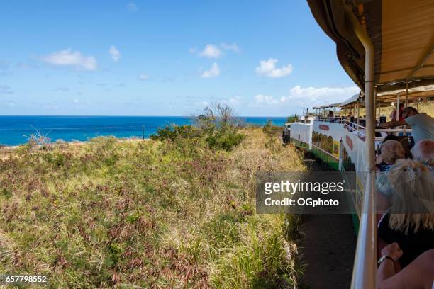 vista ver trenes en la isla de saint kitts. - ogphoto fotografías e imágenes de stock