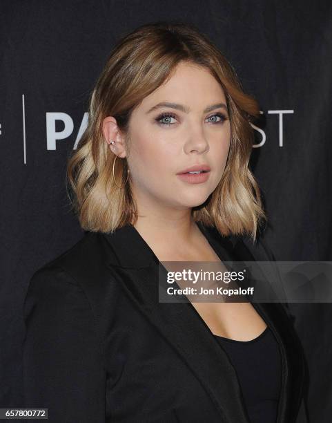 Actress Ashley Benson arrives at The Paley Center For Media's 34th Annual PaleyFest Los Angeles - "Pretty Little Liars" at Dolby Theatre on March 25,...