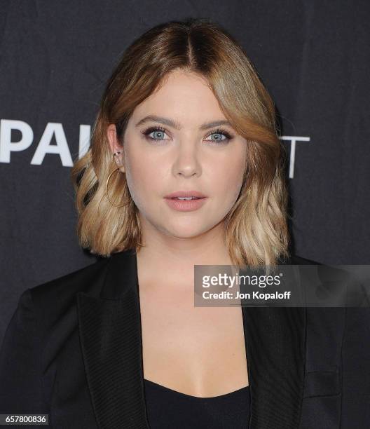 Actress Ashley Benson arrives at The Paley Center For Media's 34th Annual PaleyFest Los Angeles - "Pretty Little Liars" at Dolby Theatre on March 25,...