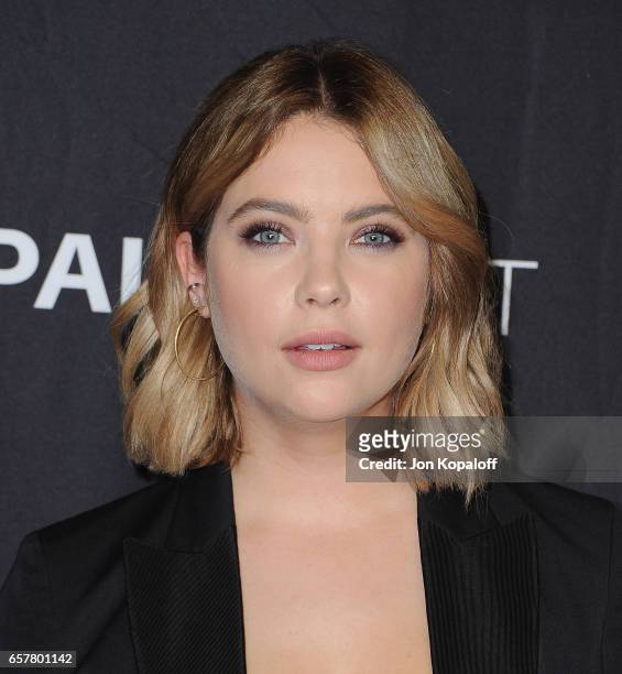 Actress Ashley Benson arrives at The Paley Center For Media's 34th Annual PaleyFest Los Angeles - "Pretty Little Liars" at Dolby Theatre on March 25,...