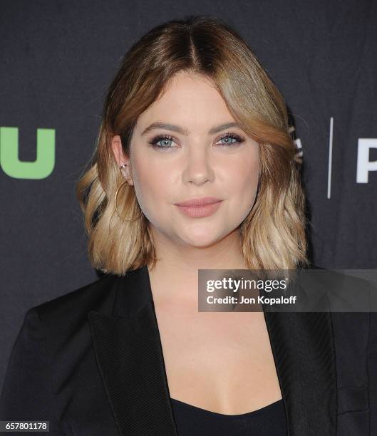 Actress Ashley Benson arrives at The Paley Center For Media's 34th Annual PaleyFest Los Angeles - "Pretty Little Liars" at Dolby Theatre on March 25,...