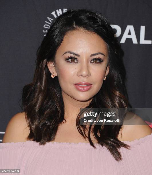 Actress Janel Parrish arrives at The Paley Center For Media's 34th Annual PaleyFest Los Angeles - "Pretty Little Liars" at Dolby Theatre on March 25,...