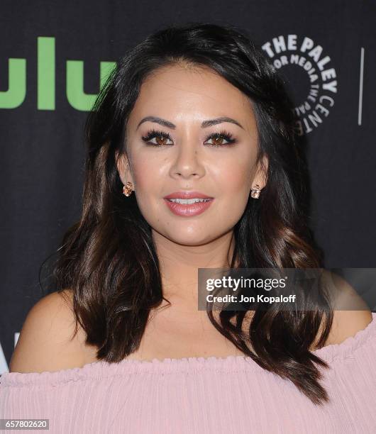 Actress Janel Parrish arrives at The Paley Center For Media's 34th Annual PaleyFest Los Angeles - "Pretty Little Liars" at Dolby Theatre on March 25,...