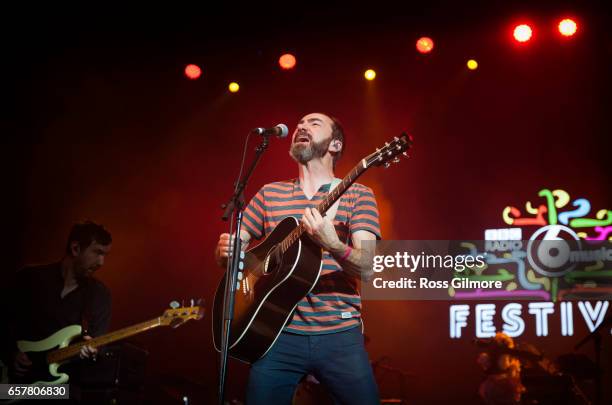 James Mercer of The Shins performs at the O2 Academy at the BBC Radio 6 Music Festival - day two on March 25, 2017 in Glasgow, United Kingdom.