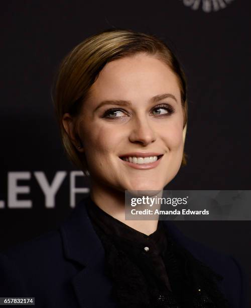 Actress Evan Rachel Wood attends The Paley Center For Media's 34th Annual PaleyFest Los Angeles - "Westworld" screening and panel at the Dolby...