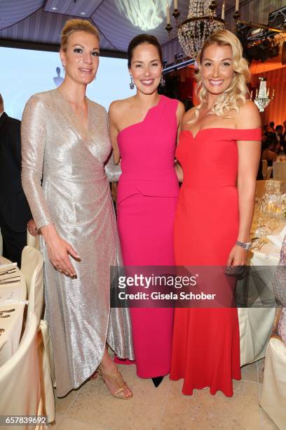 Maria Hoefl-Riesch, Ana Ivanovic and Franziska van Almsick during the Gala Spa Awards at Brenners Park-Hotel & Spa on March 25, 2017 in Baden-Baden,...