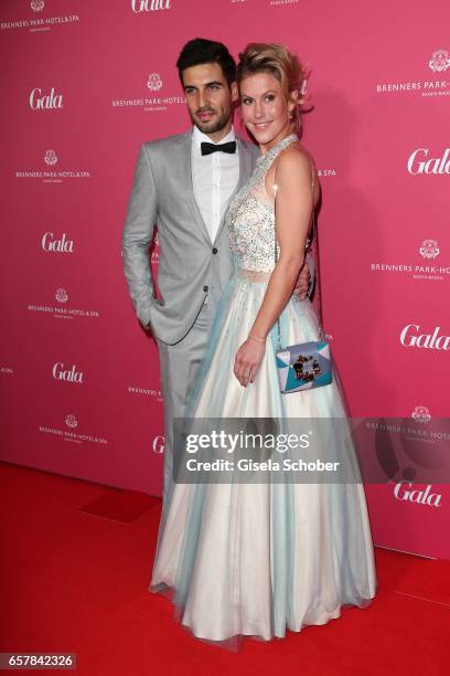 Wolke Hegenbarth and her boyfriend Oliver Vaid during the Gala Spa Awards at Brenners Park-Hotel & Spa on March 25, 2017 in Baden-Baden, Germany.