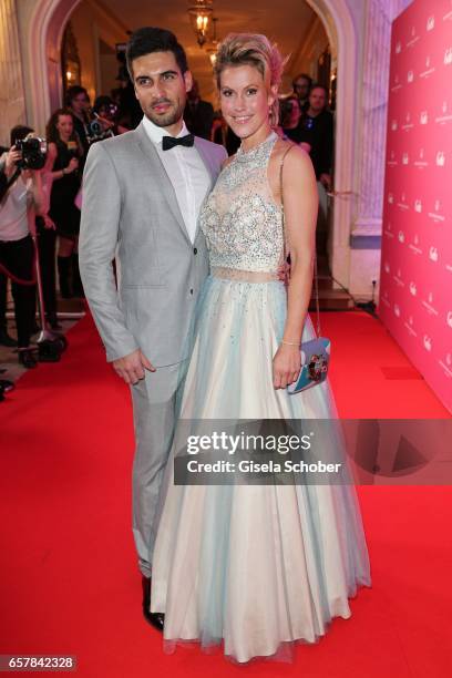 Wolke Hegenbarth and her boyfriend Oliver Vaid during the Gala Spa Awards at Brenners Park-Hotel & Spa on March 25, 2017 in Baden-Baden, Germany.
