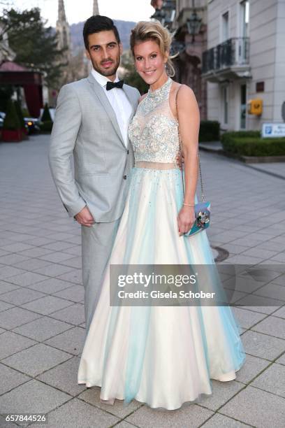 Wolke Hegenbarth and her boyfriend Oliver Vaid during the Gala Spa Awards at Brenners Park-Hotel & Spa on March 25, 2017 in Baden-Baden, Germany.