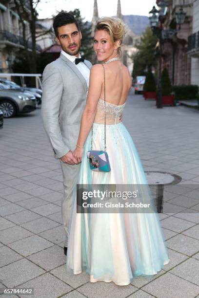 Wolke Hegenbarth and her boyfriend Oliver Vaid during the Gala Spa Awards at Brenners Park-Hotel & Spa on March 25, 2017 in Baden-Baden, Germany.