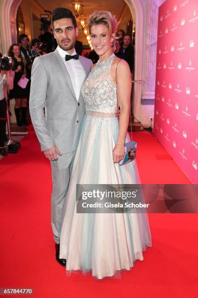 Wolke Hegenbarth and her boyfriend Oliver Vaid during the Gala Spa Awards at Brenners Park-Hotel & Spa on March 25, 2017 in Baden-Baden, Germany.