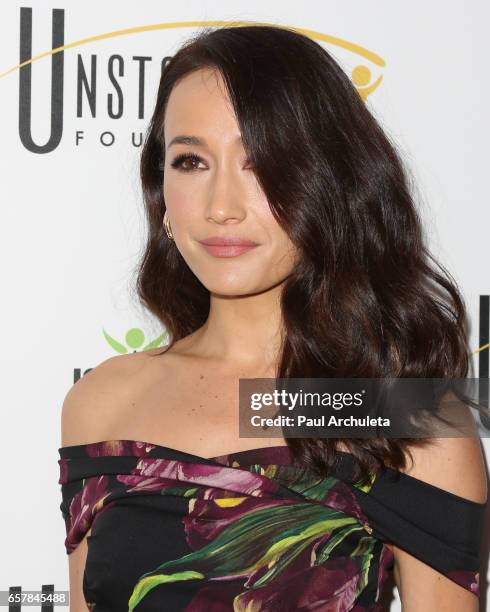 Actress Maggie Q attends the 8th Annual Unstoppable Foundation Gala at The Beverly Hilton Hotel on March 25, 2017 in Beverly Hills, California.