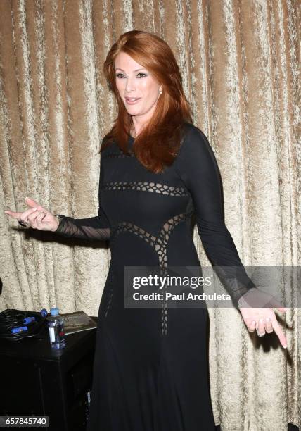 Fashion Model / Actress Angie Everhart attends the 8th Annual Unstoppable Foundation Gala at The Beverly Hilton Hotel on March 25, 2017 in Beverly...