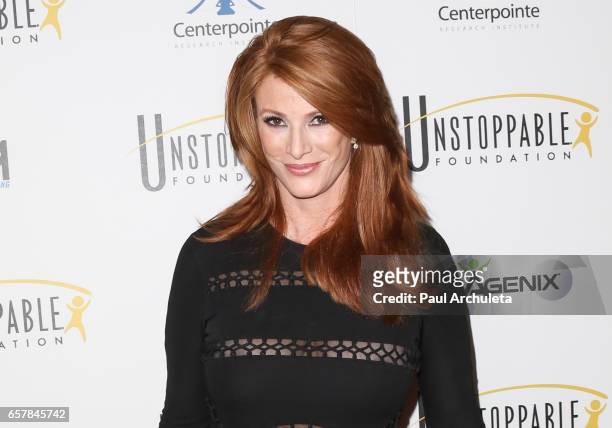 Fashion Model / Actress Angie Everhart attends the 8th Annual Unstoppable Foundation Gala at The Beverly Hilton Hotel on March 25, 2017 in Beverly...