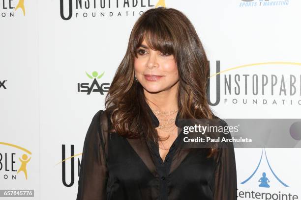 Personality / Singer Paula Abdul attends the 8th Annual Unstoppable Foundation Gala at The Beverly Hilton Hotel on March 25, 2017 in Beverly Hills,...