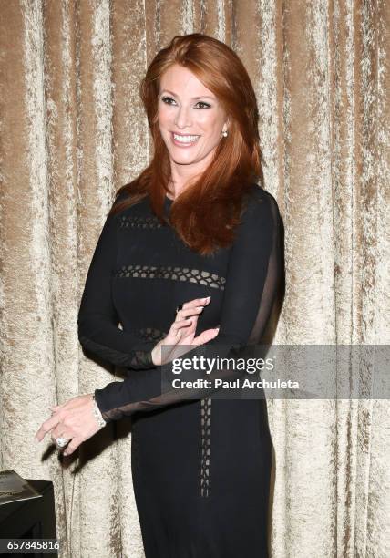 Fashion Model / Actress Angie Everhart attends the 8th Annual Unstoppable Foundation Gala at The Beverly Hilton Hotel on March 25, 2017 in Beverly...