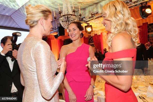 Maria Hoefl-Riesch, Ana Ivanovic and Franziska van Almsick during the Gala Spa Awards at Brenners Park-Hotel & Spa on March 25, 2017 in Baden-Baden,...