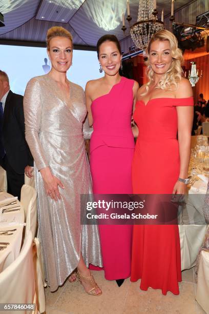 Maria Hoefl-Riesch, Ana Ivanovic and Franziska van Almsick during the Gala Spa Awards at Brenners Park-Hotel & Spa on March 25, 2017 in Baden-Baden,...