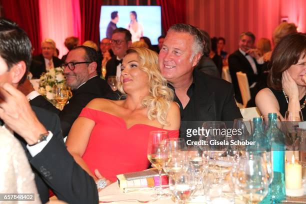 Franziska van Almsick and her partner Juergen B. Harder during the Gala Spa Awards at Brenners Park-Hotel & Spa on March 25, 2017 in Baden-Baden,...